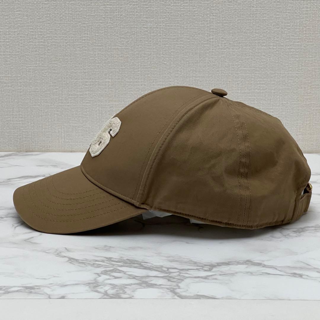 セリーヌ 16 ベースボールキャップ 帽子 ベージュ/ホワイトCELINE