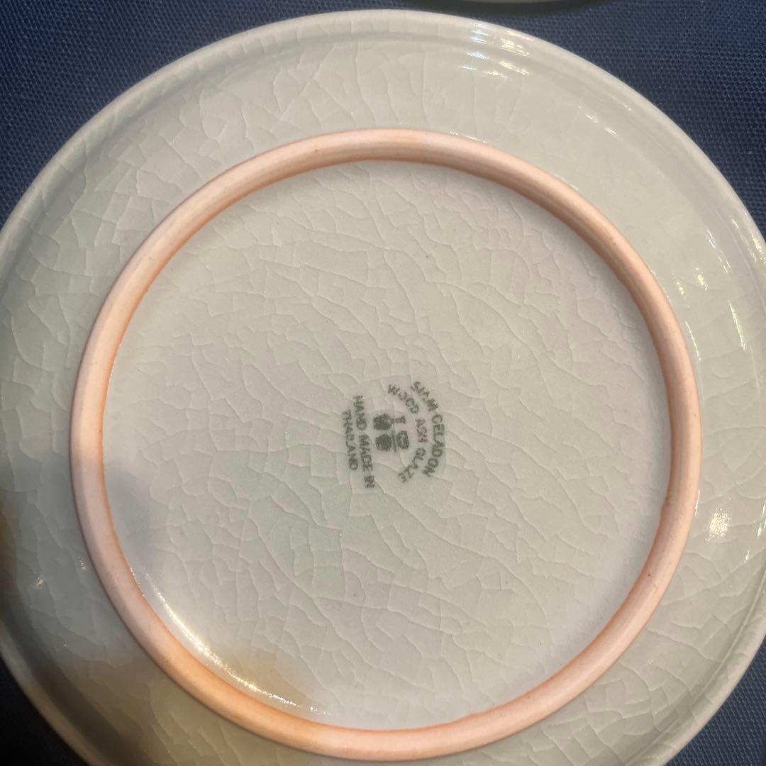 セラドン焼　スープカップ5個＆小皿5枚