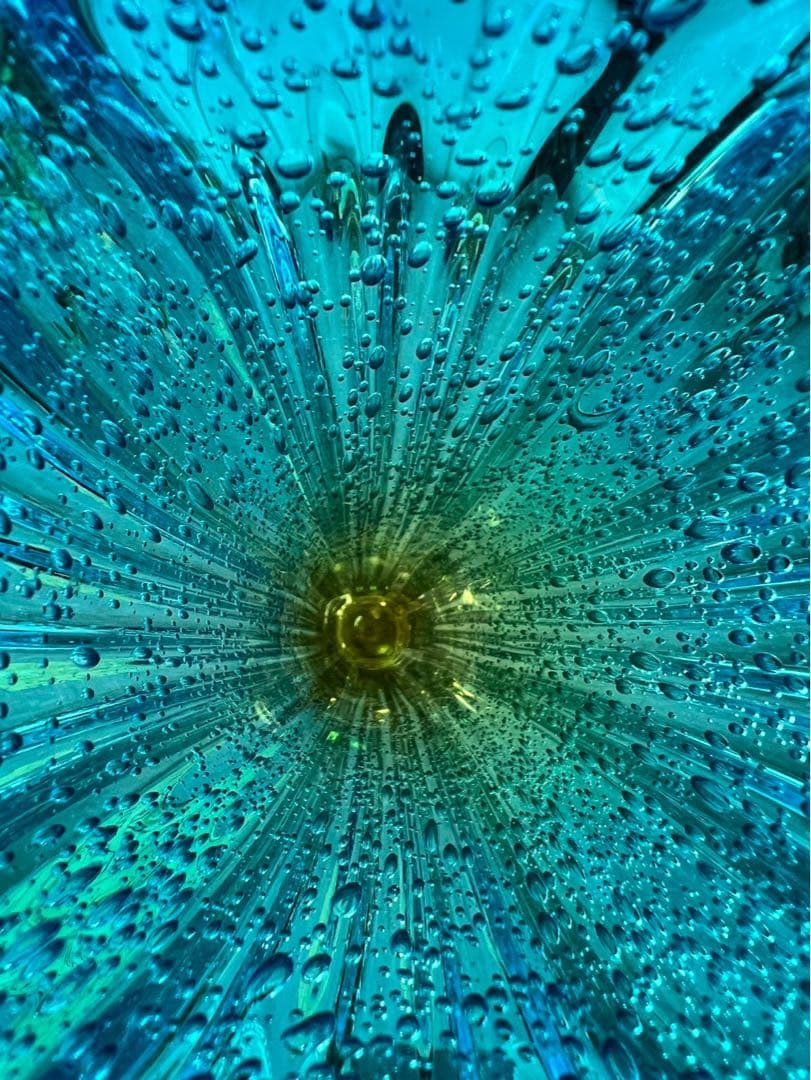 bob＊マルティガラス 花瓶 45cm 重圧 気泡 インテリア 置物