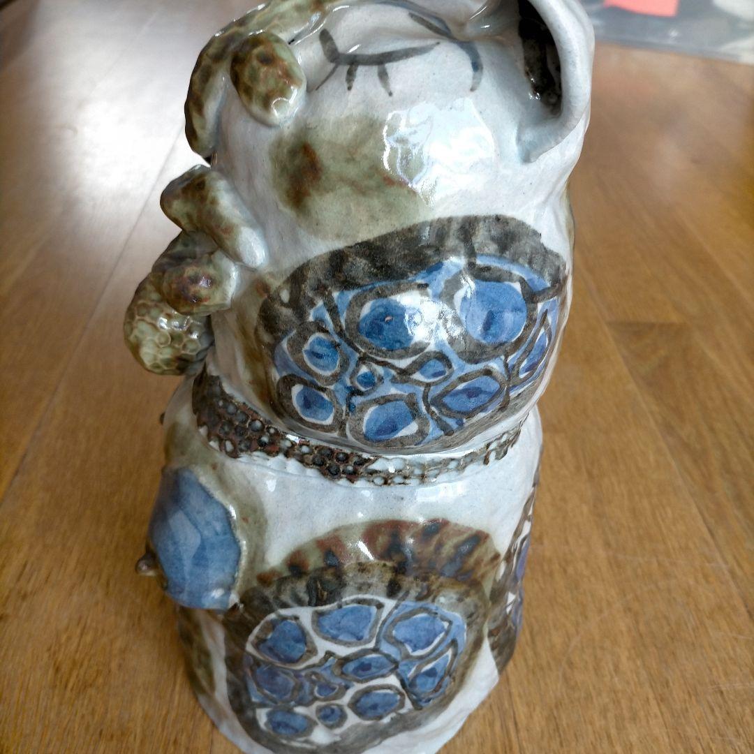 まねき猫 陶製 置物 一点物