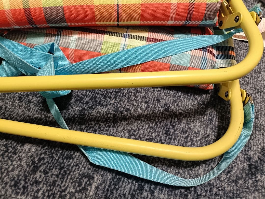 ロゴス アウトドアチェア チェッカー パッドイングランドチェア（折り畳み座椅子）