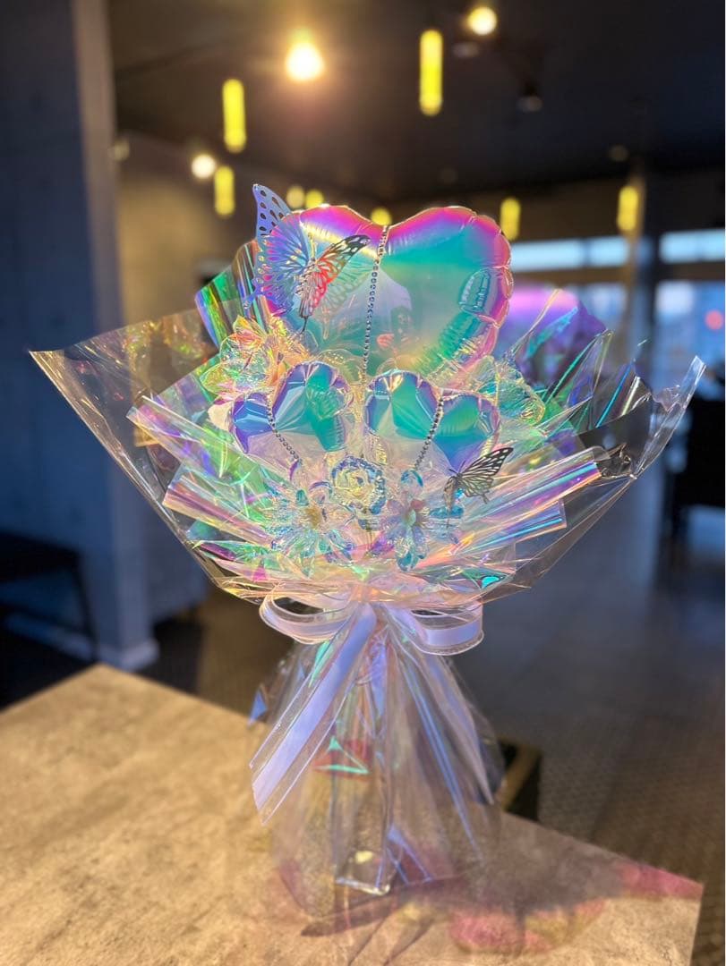 お菓子ブーケ　バルーンブーケ　誕生日　結婚式　推し活　オーロラ 卒業 花束
