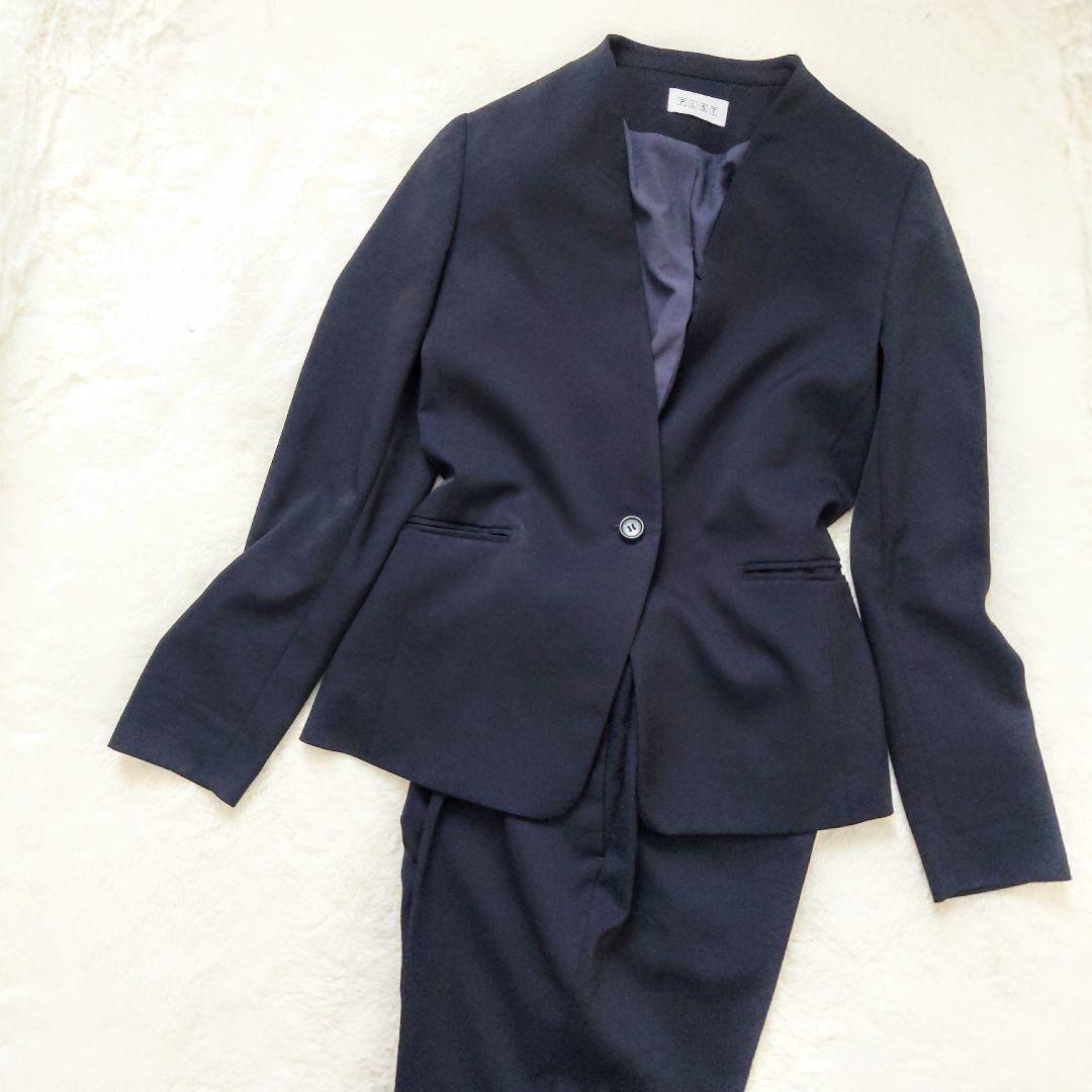 極美品 PLST カラーレスジャケット セットアップ パンツ S
