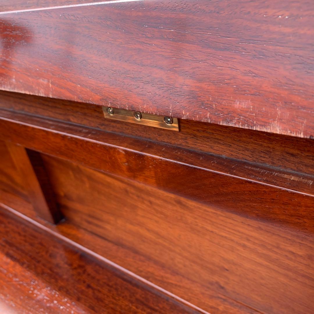 民藝家具　テーブル兼用ベンチ　座面下収納・引出し付き