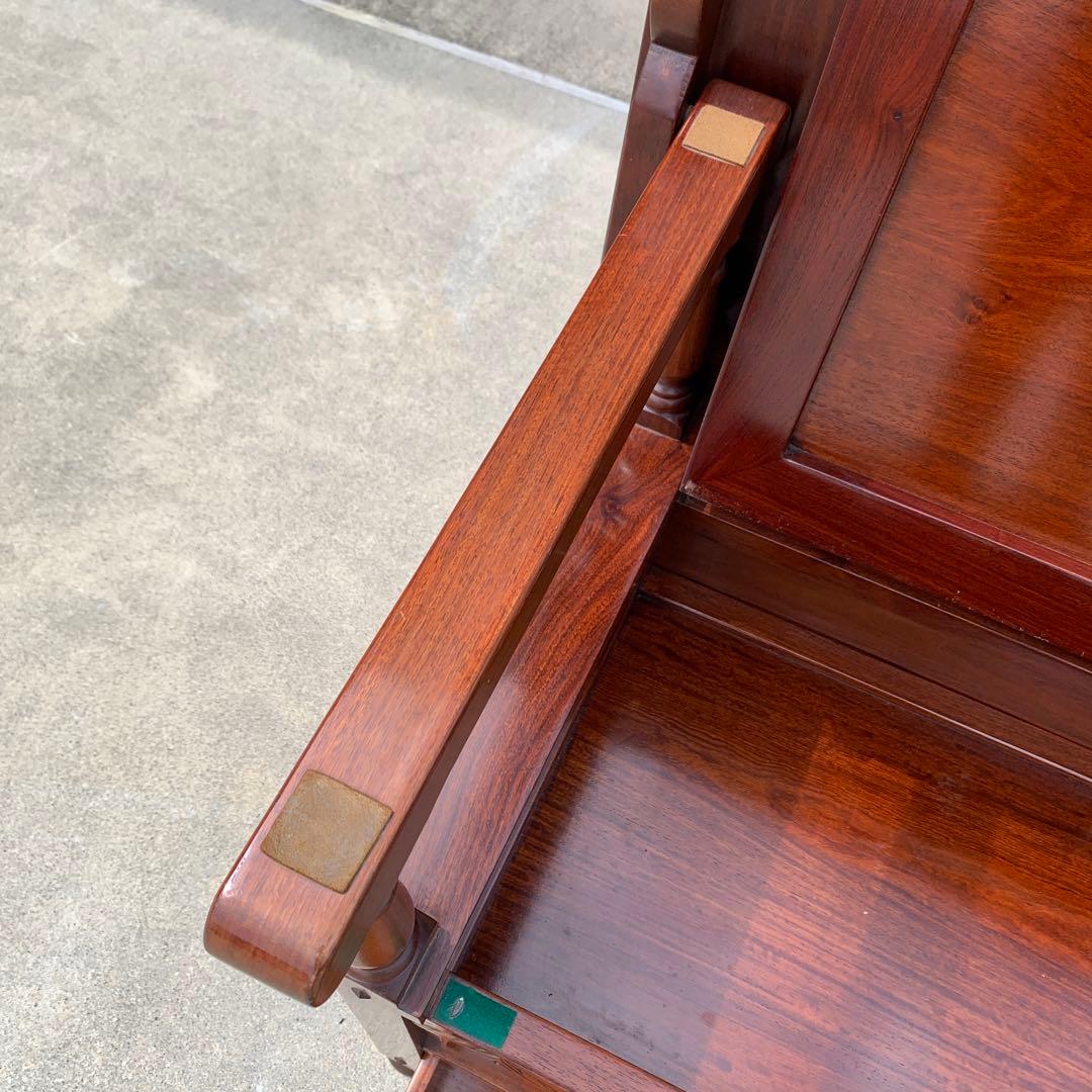 民藝家具　テーブル兼用ベンチ　座面下収納・引出し付き