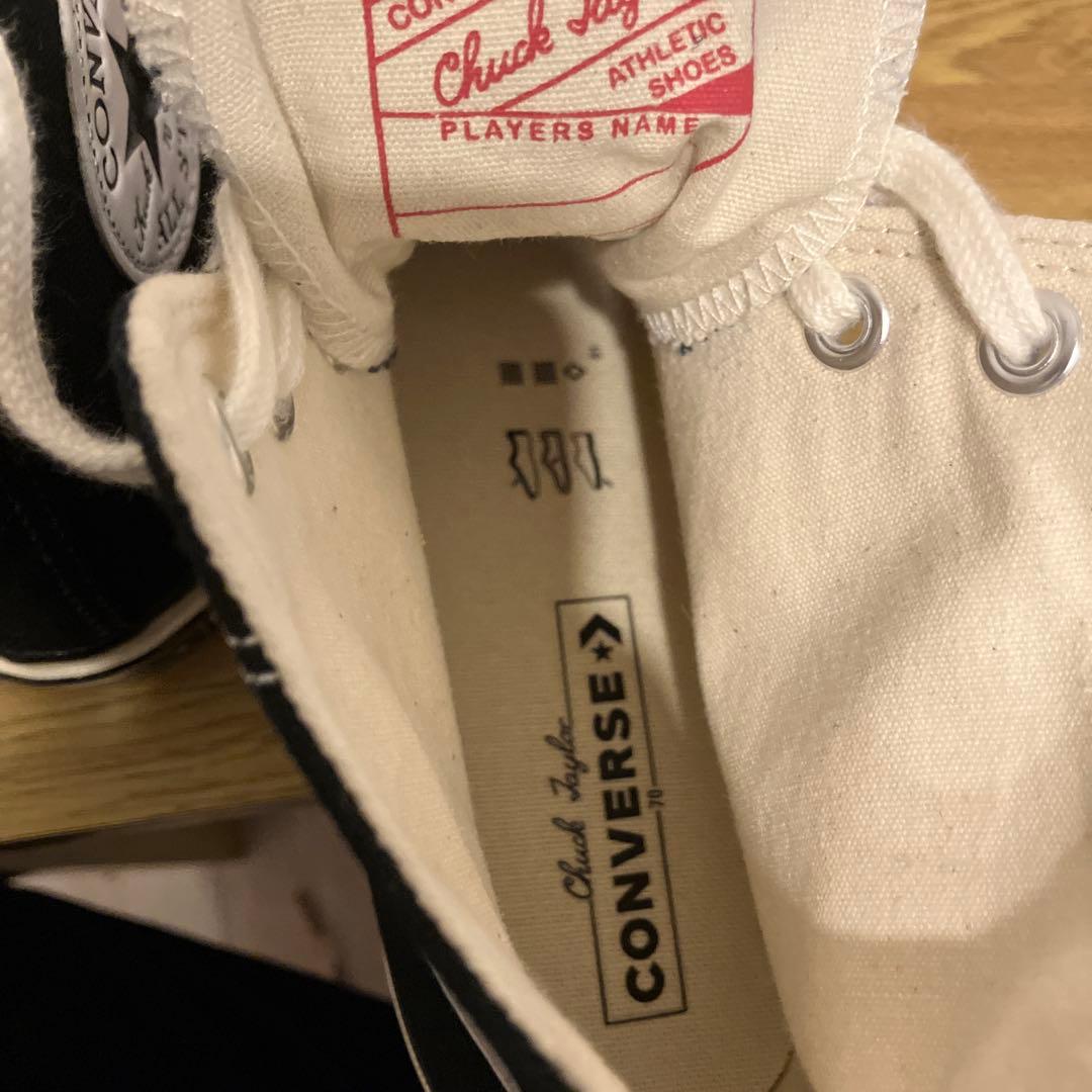 未使用品　コンバースCT70ハイカット ブラック28センチ