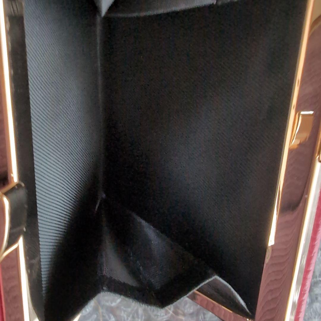 皇居 財布 がま口 ２つ折財布 ローズピンク 新品 箱有り