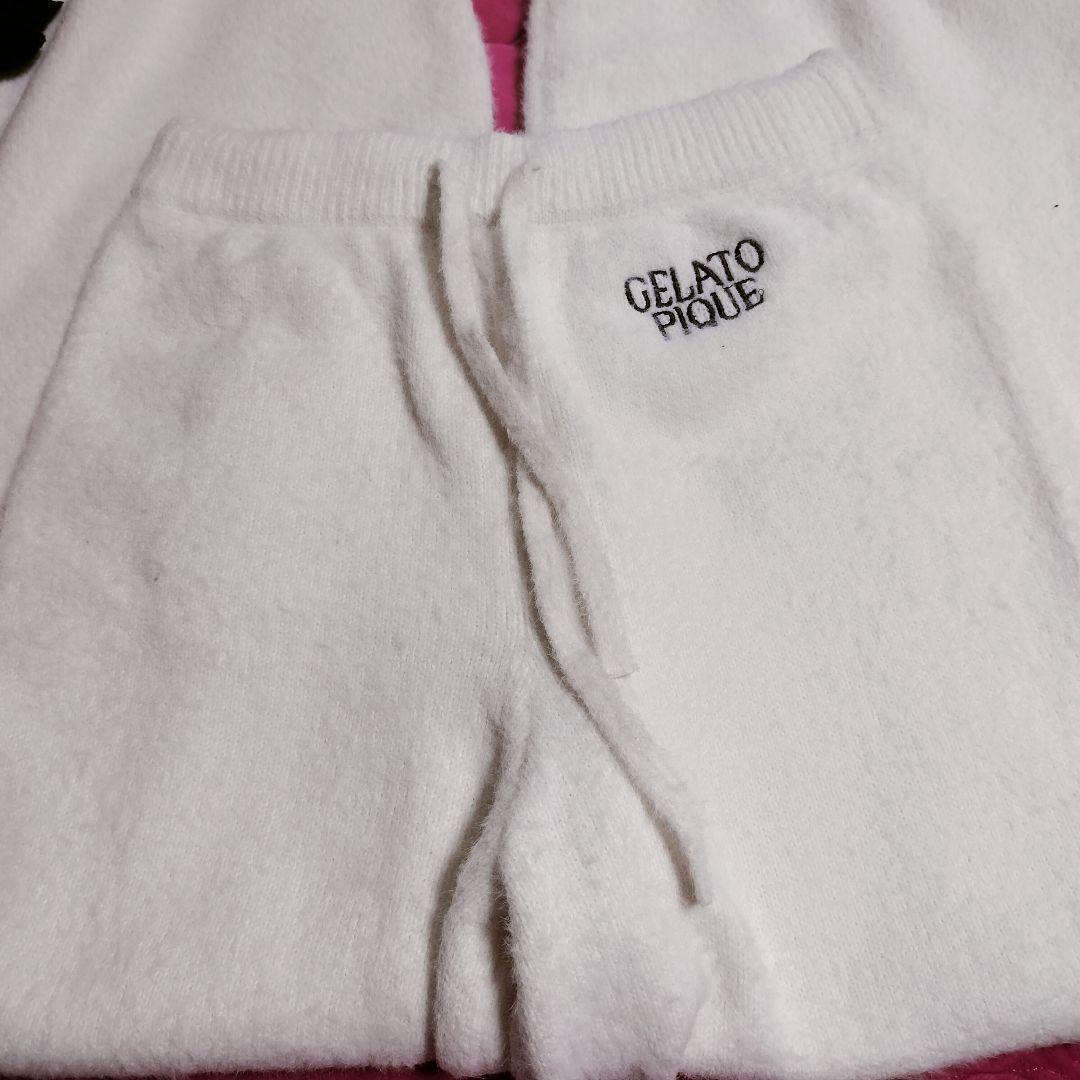 上下セット　リボン　長袖ルームウィア　パジャマ　上下セット ジェラートピケ