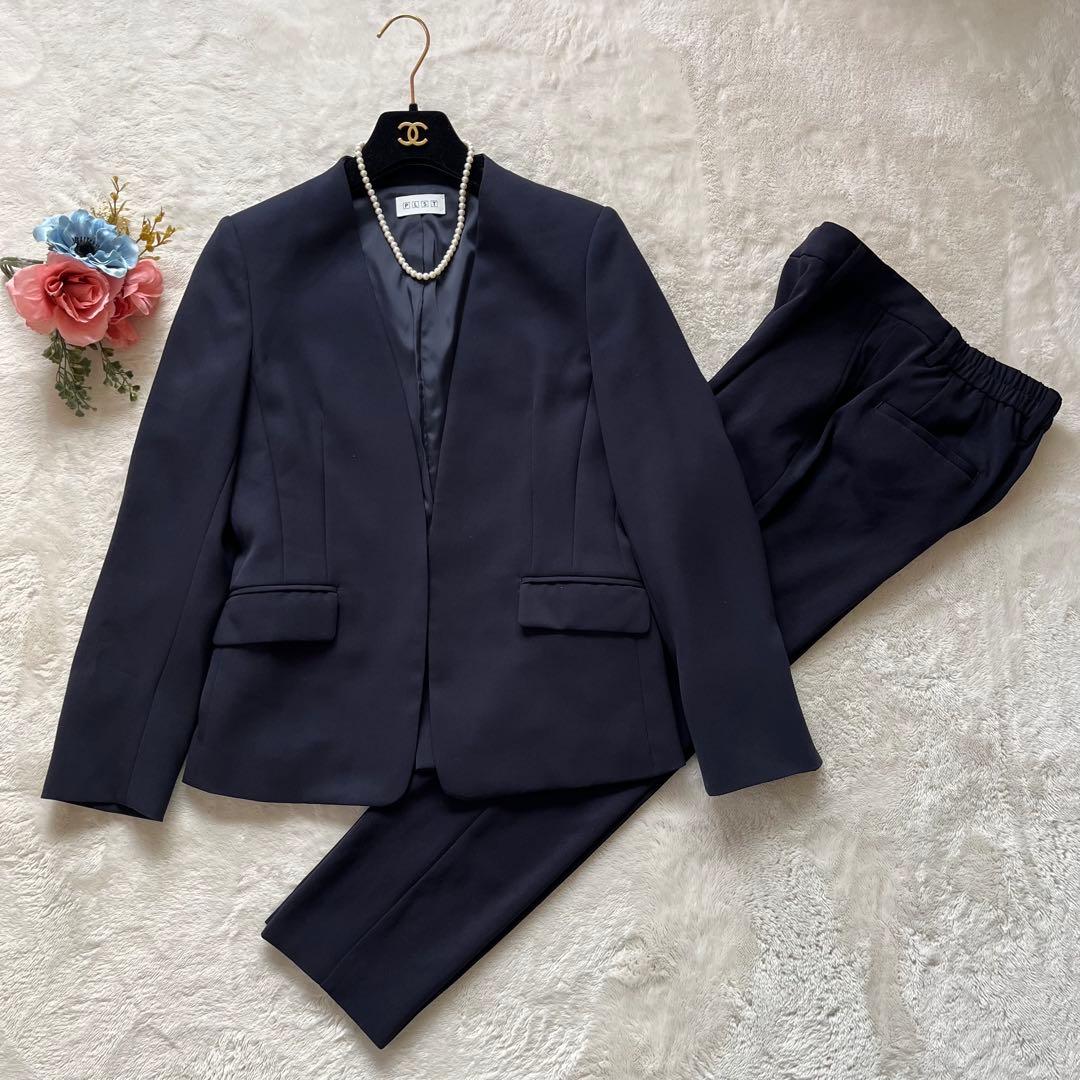 美品✨PLST ツイル2wayストレッチカラーレスジャケット　テーパードパンツM