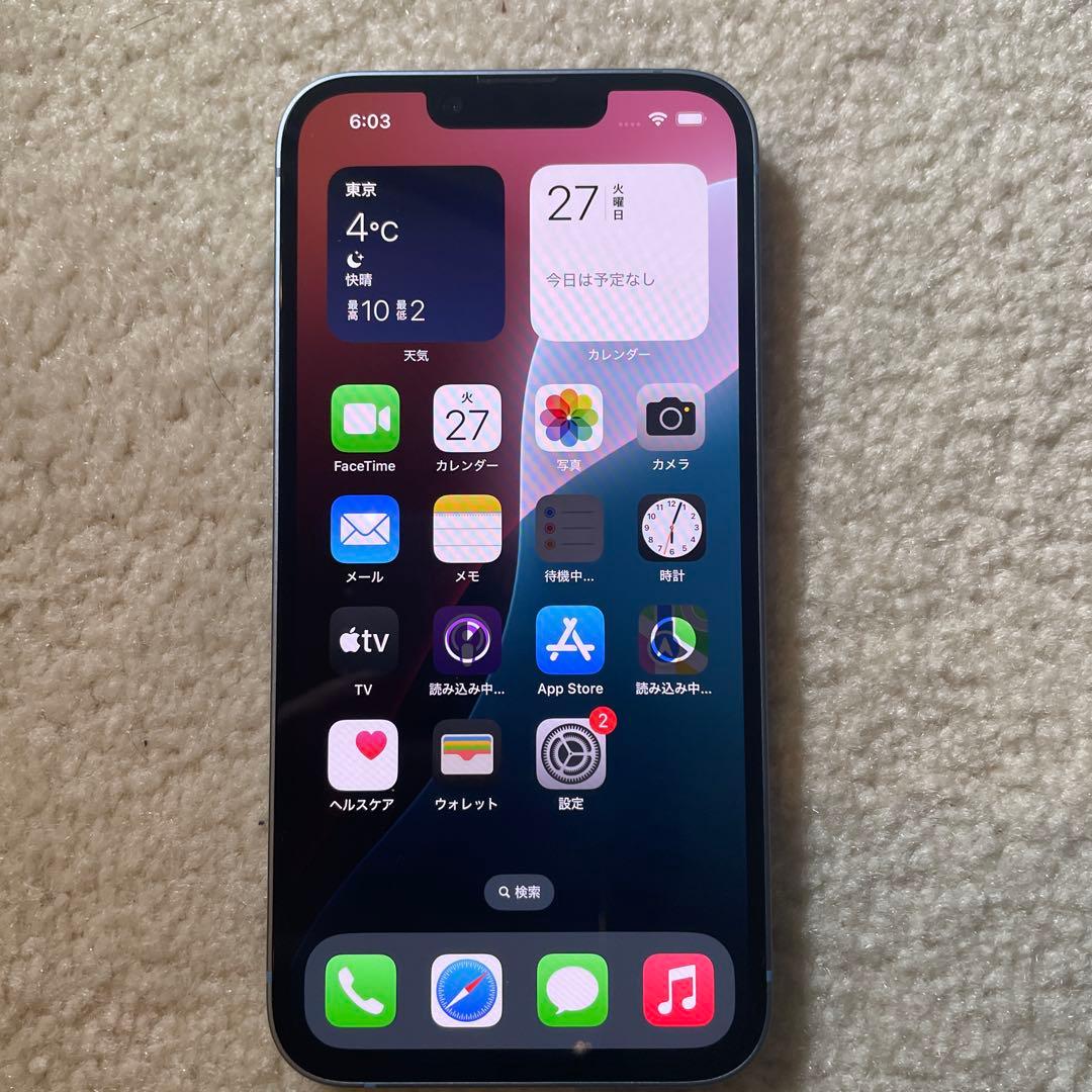 iPhone 14 パープル　バッテリー86%容量128GB SIMフリー