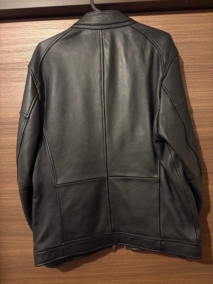 UNION STATION ブラック シングルライダースジャケット