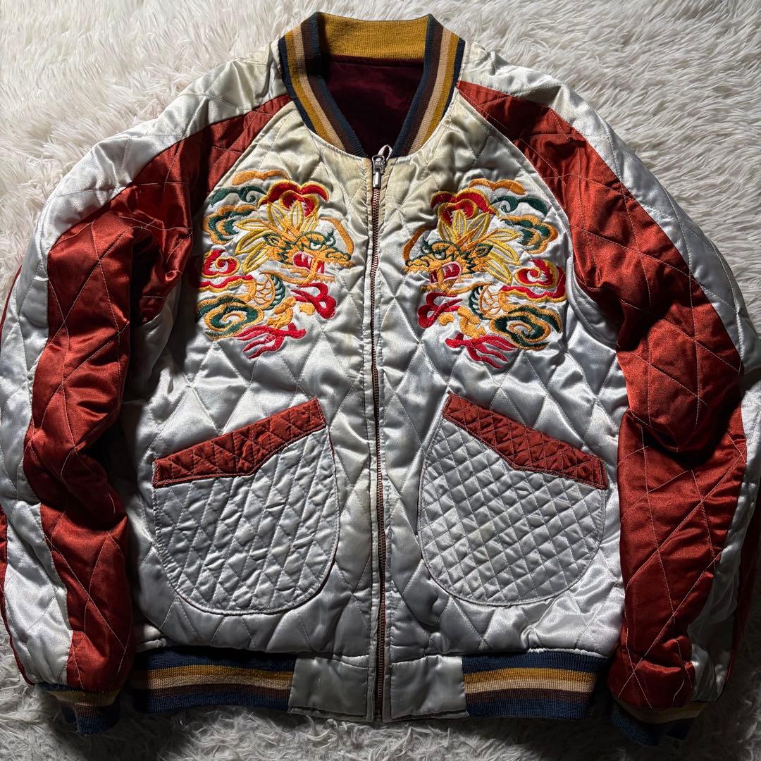 【雰囲気抜群】House of Blues スカジャン　リバーシブル　別珍　40