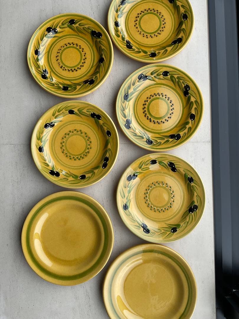 TERRE E PROVENCE フランス製　ハンドペインティング　お皿　7枚