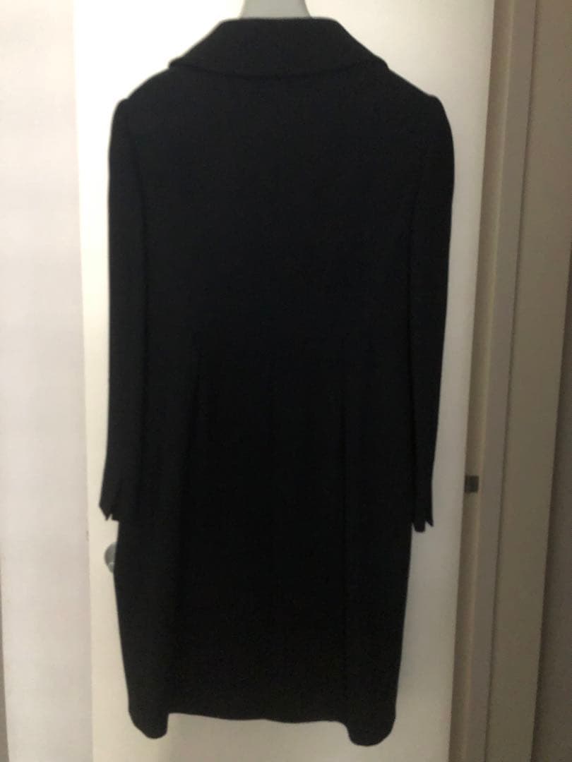 miu miu ミュウミュウ　ブラック ラウンドカラー　コート