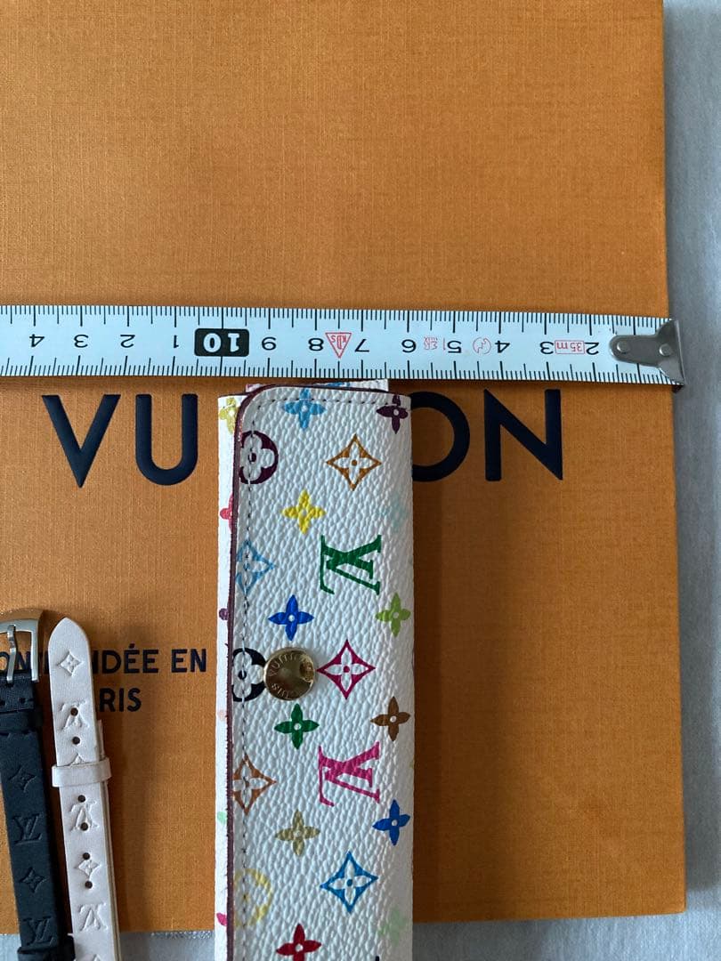 ⭐️未使用❗️ルイ・ヴィトン 腕時計ビジュの レザーサテンベルト 2本セット❗️正規品