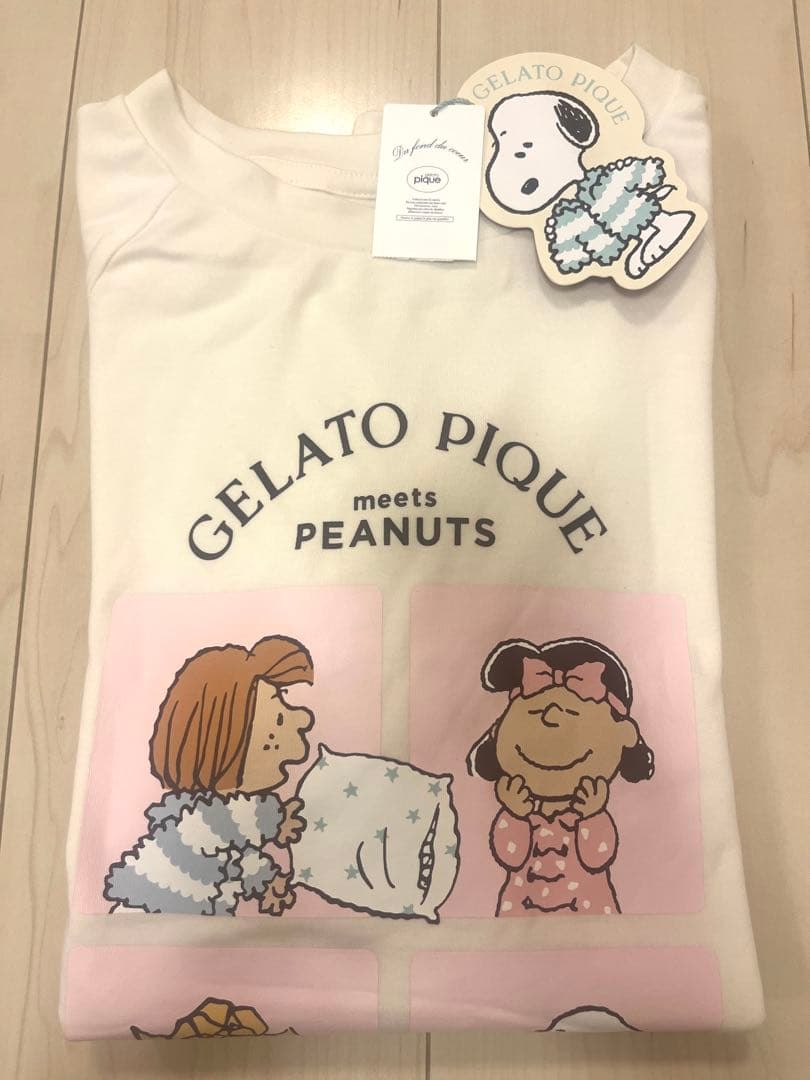 【匿名配送】ジェラートピケ　スヌーピー　ルームウェア　上下セット