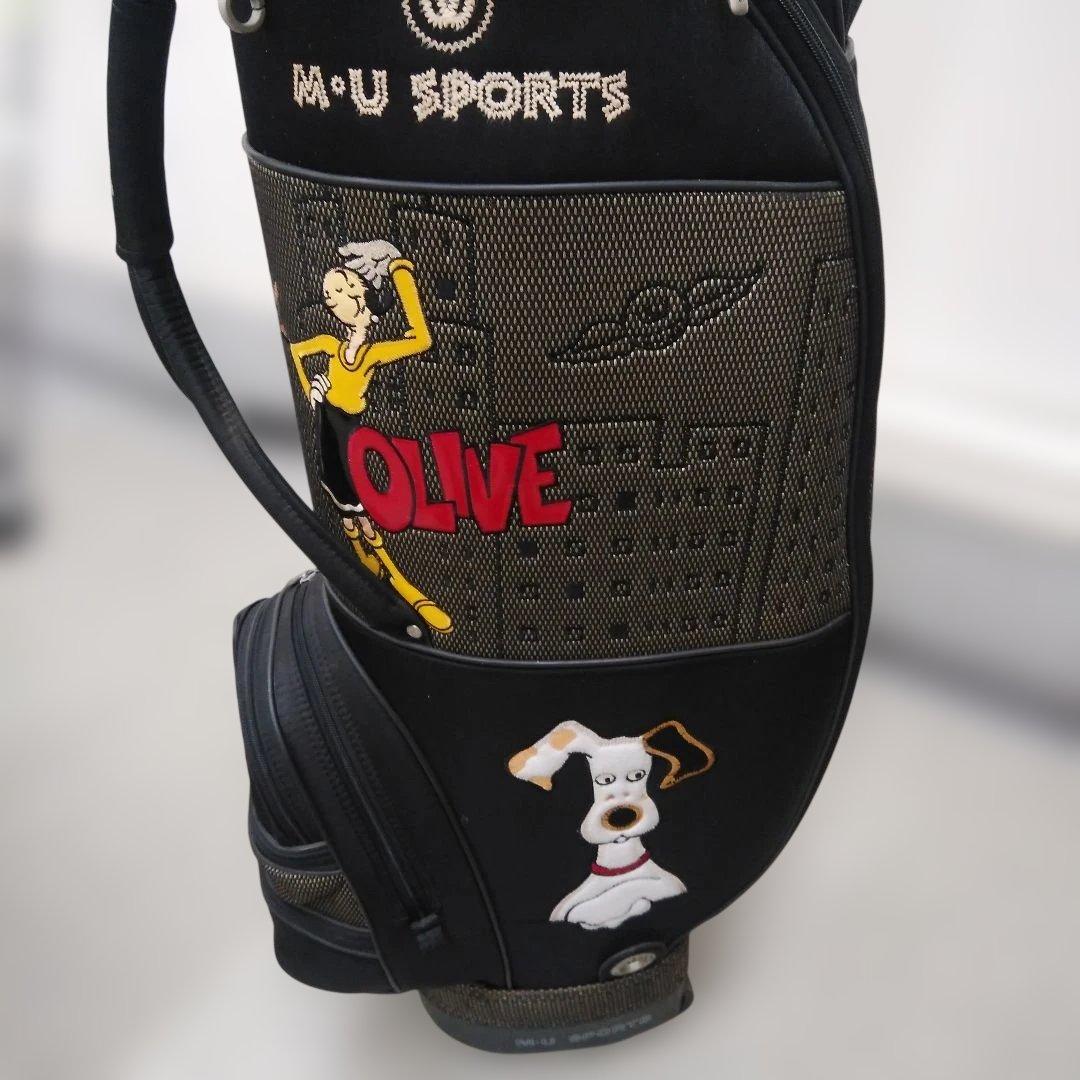 ウエサコ スポーツ オリーブキャラクターキャディーバッグ キャスター付き男女兼用
