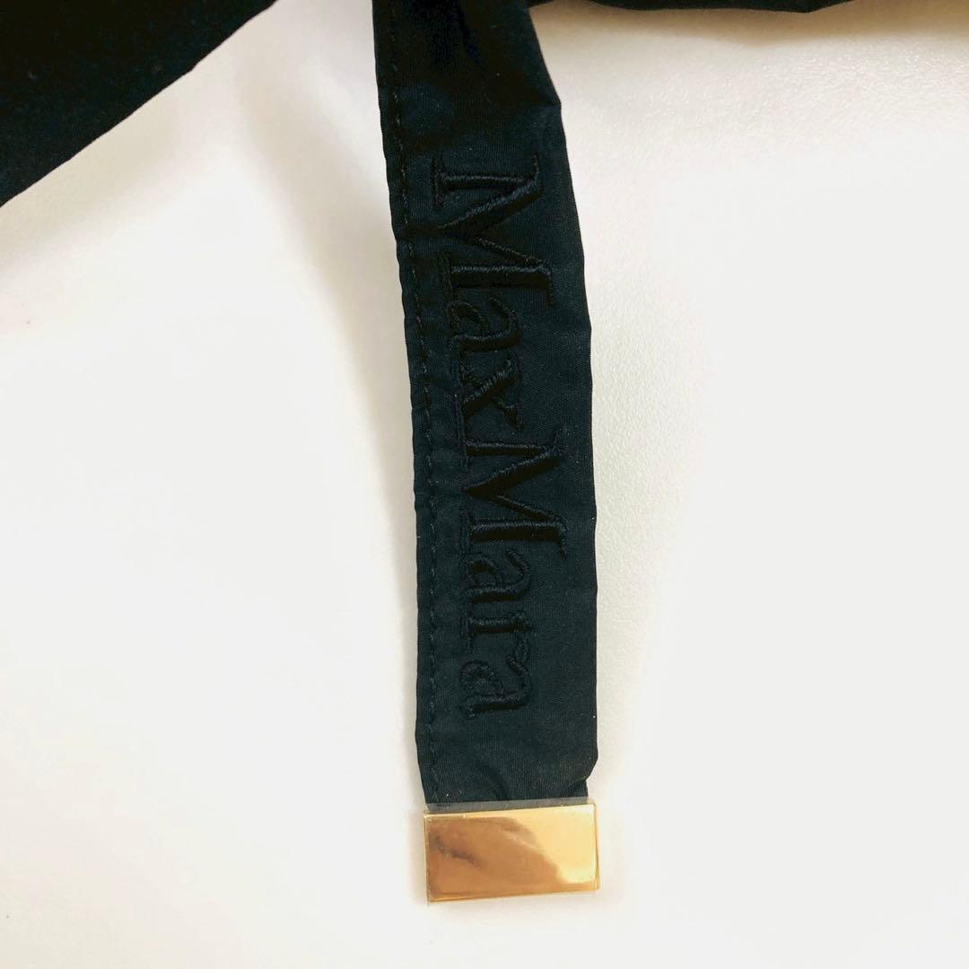 マックスマーラ　キューブ　リバーシブル　ダウンジレ　金ボタン　ロゴ刺繍　40