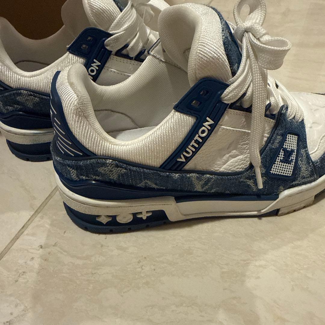 Louis Vuitton デニムスニーカー ネイビー/ホワイト