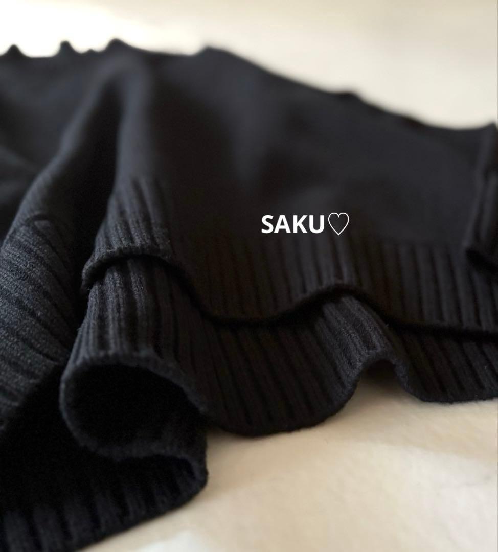 定価37400円 CINOH オーバーサイズ ハイネックニット 38 黒