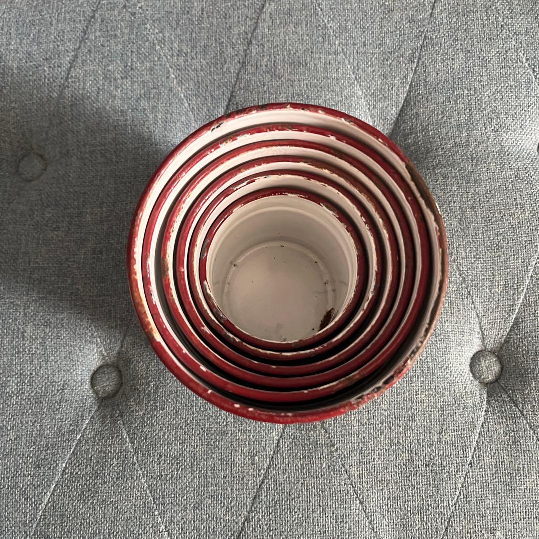 アンティーク ホウロウ キャニスター セット