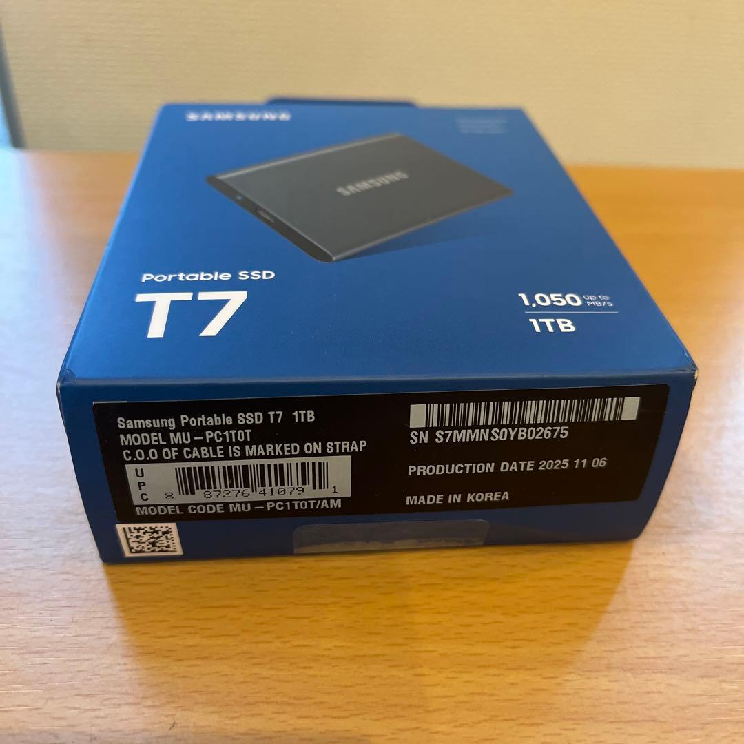 K*n様 SAMSUNG Portable SSD T7 1TB MU-PC1T