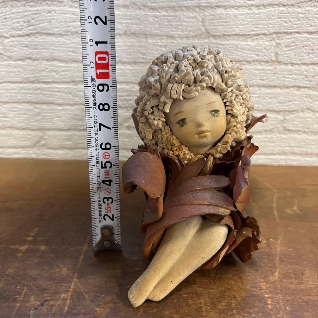 陶器人形 森の精 創作人形作家 竹内祥子 オブジェ 置物 アンティーク