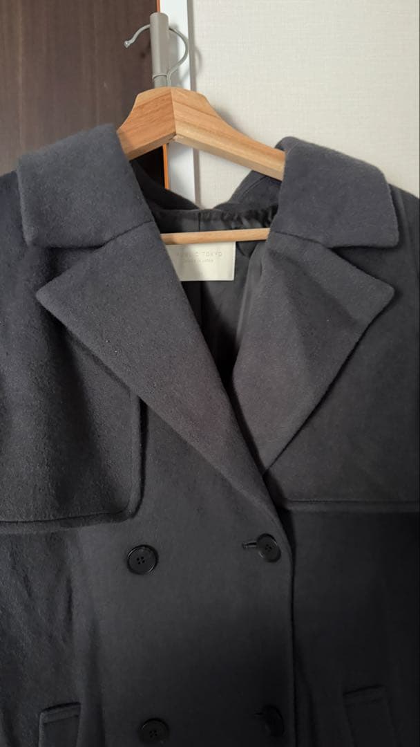 Public Tokyo オーバーヨークコート　ウール100% ほぼ新品