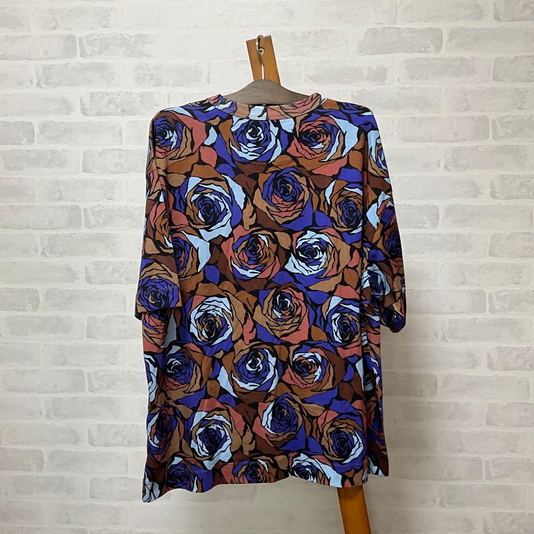 DRIES VAN NOTEN 21AW ドリスヴァンノッテン ローズ柄Tシャツ