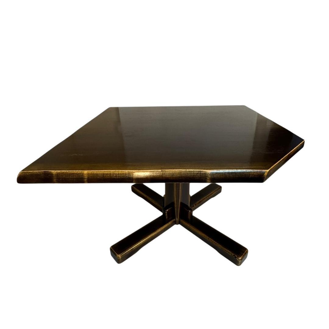 ヴィンテージ　木製　コーナーダイニングテーブル