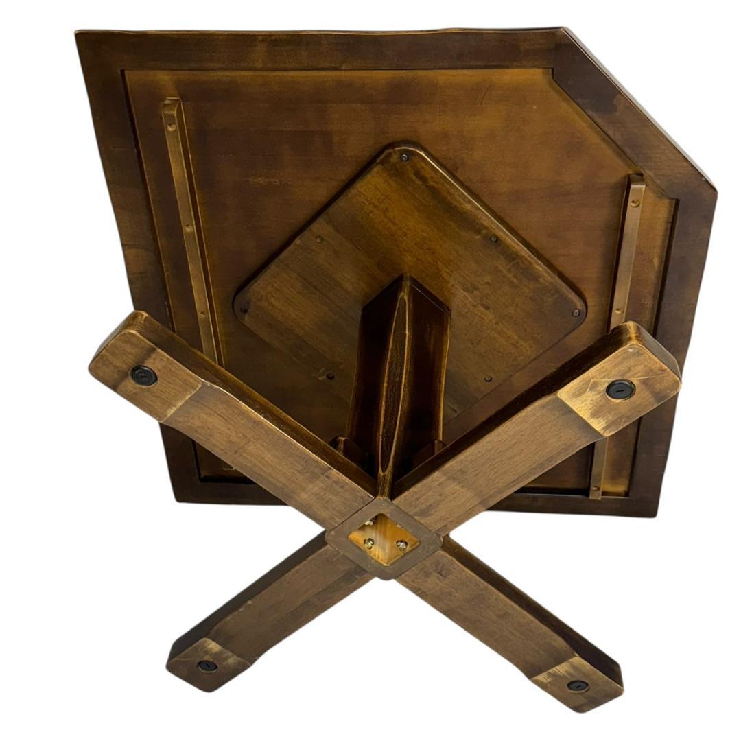 ヴィンテージ　木製　コーナーダイニングテーブル