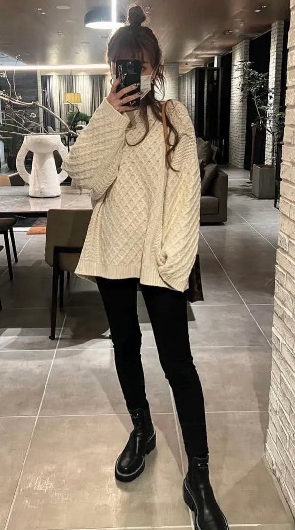 ☆Glam Lips☆ケーブルニットプルオーバー☆