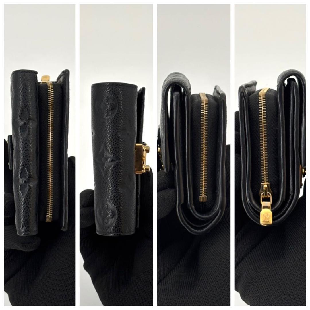 大人気 現行 極美品 ルイヴィトン アンプラント メティス 三つ折り財布 黒