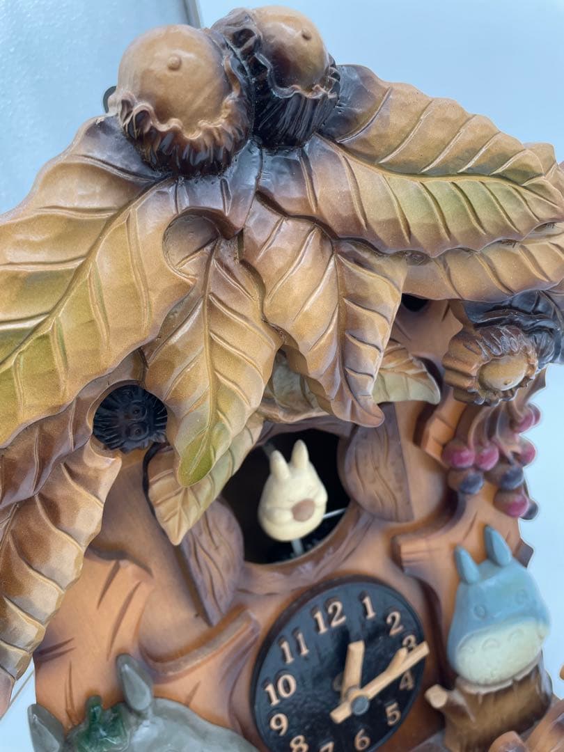 となりのトトロ 壁掛け時計4MJ806RH M1838N PM-15木製ジブリ②