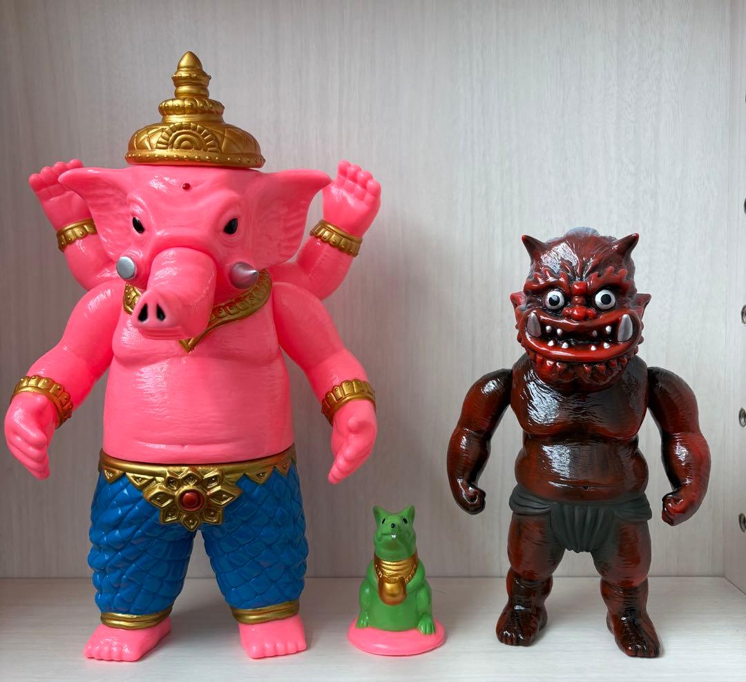 サンガッツ本舗　ガネーシャ、獄卒　ソフビ