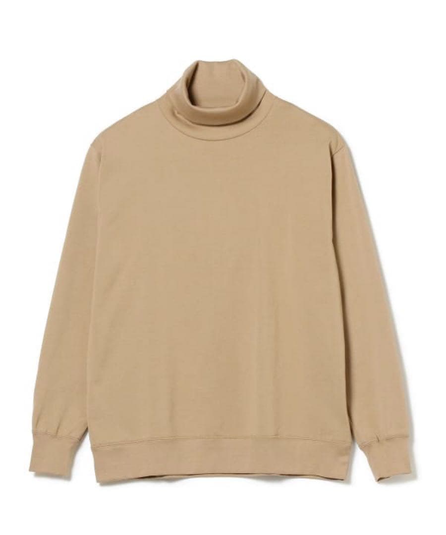 ま*る様 cantate 　コットンタートルネックカットソー　46 BEIGE