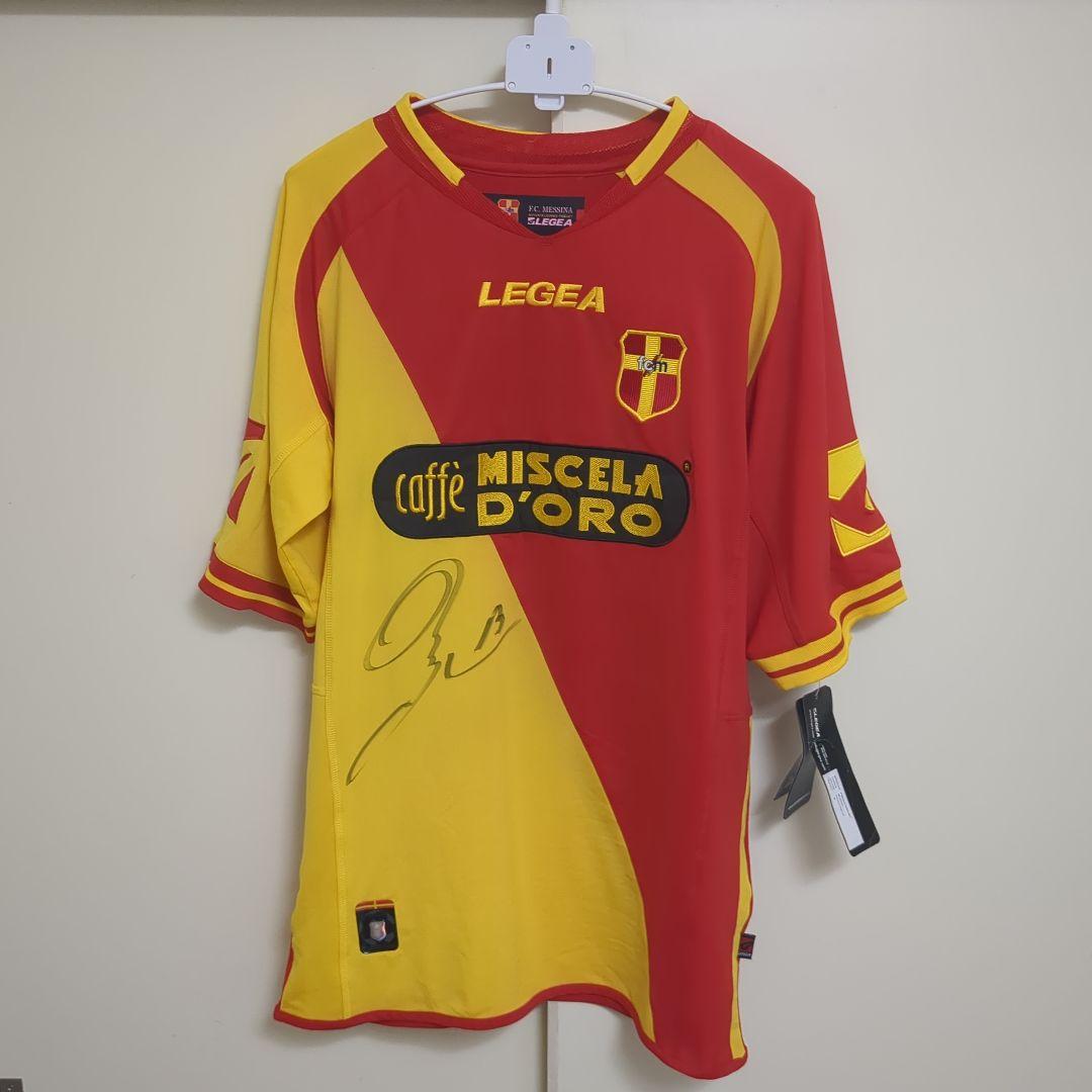 セリエA メッシーナ05/06 柳沢敦 サイン入り ユニフォーム Mサイズ