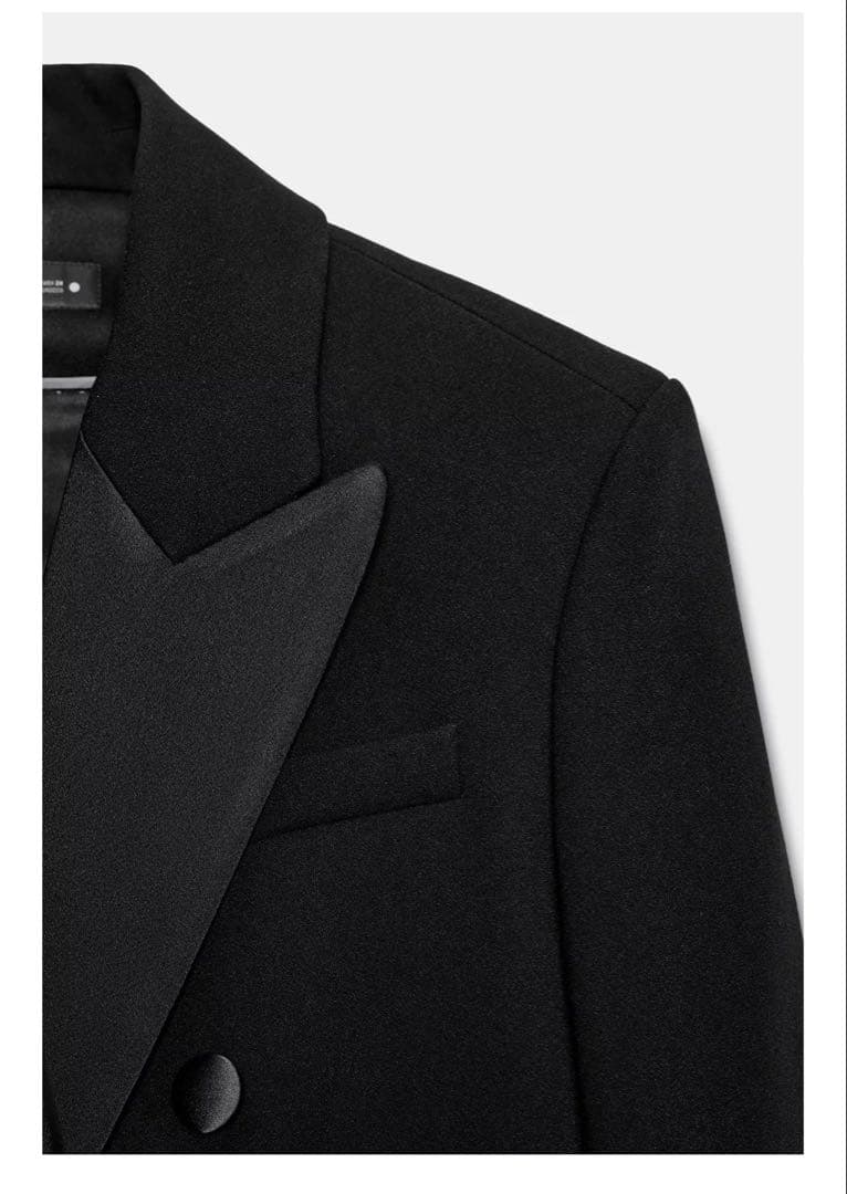 ZARA ZW COLLECTION タキシードカラーレヴィタコートM