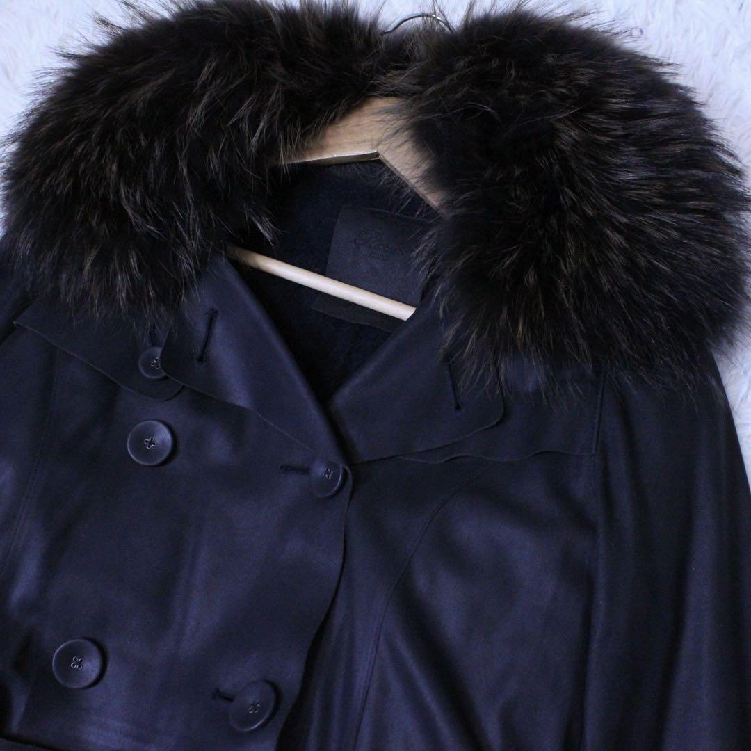 高級 rawtus raw+ ロウタス ヤギ革 トレンチコート カシミヤライナー