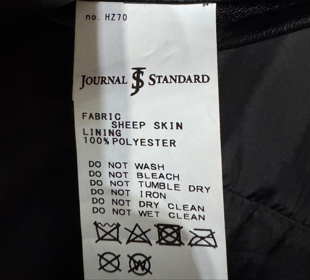 JOURNAL STANDARD ライダース シープレザー ジャケット M