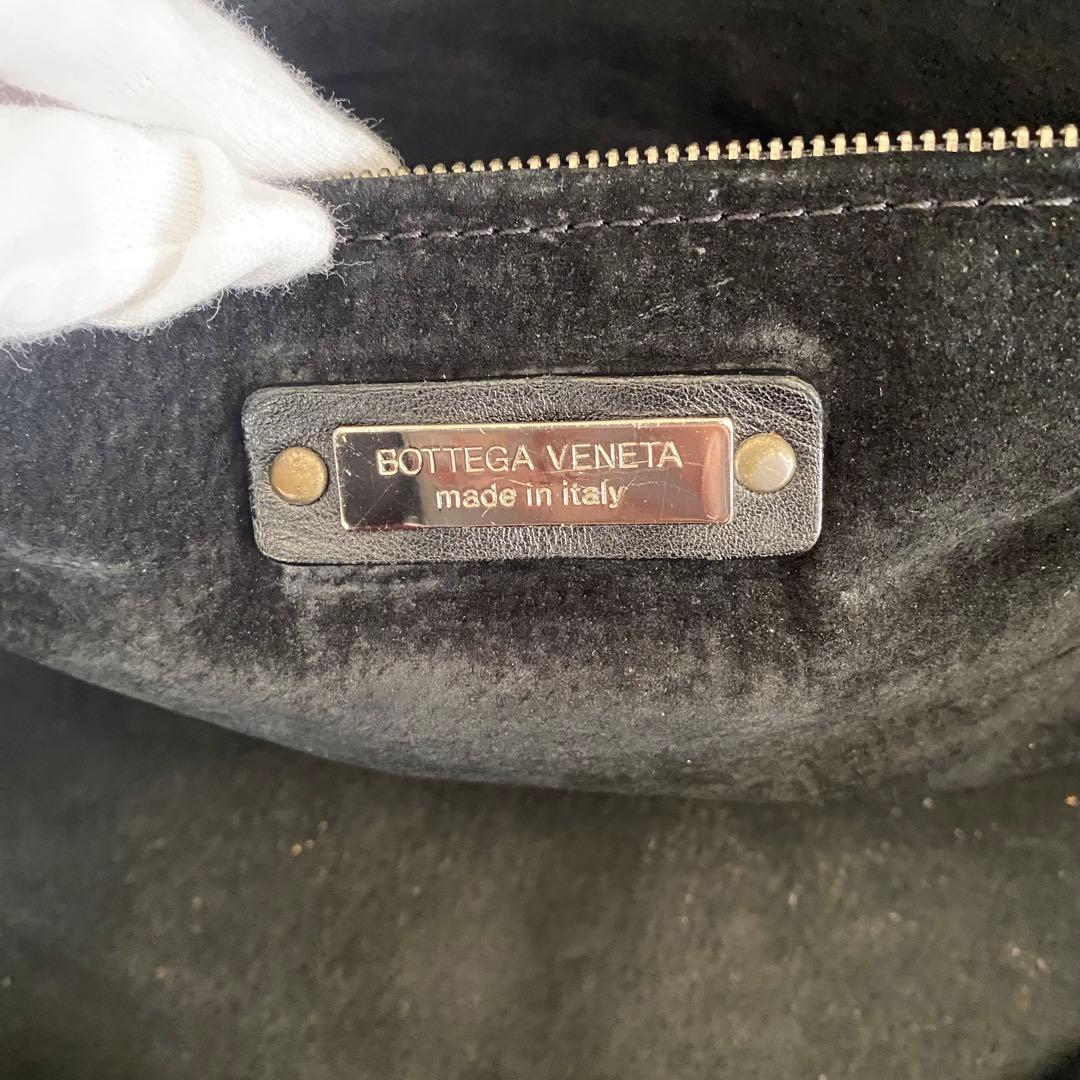 ボッテガヴェネタ チェスタ トートバッグ イントレチャート　ブラック　黒　肩がけ