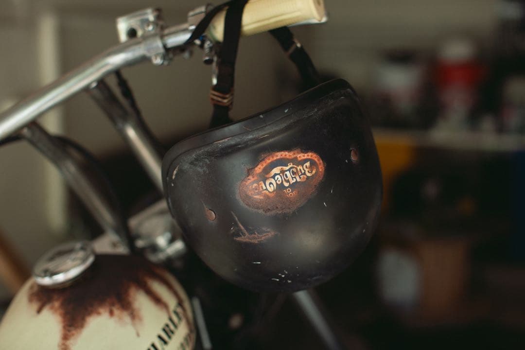 ※錆エイジング加工※EASYRIDERS Half Cap Helmet