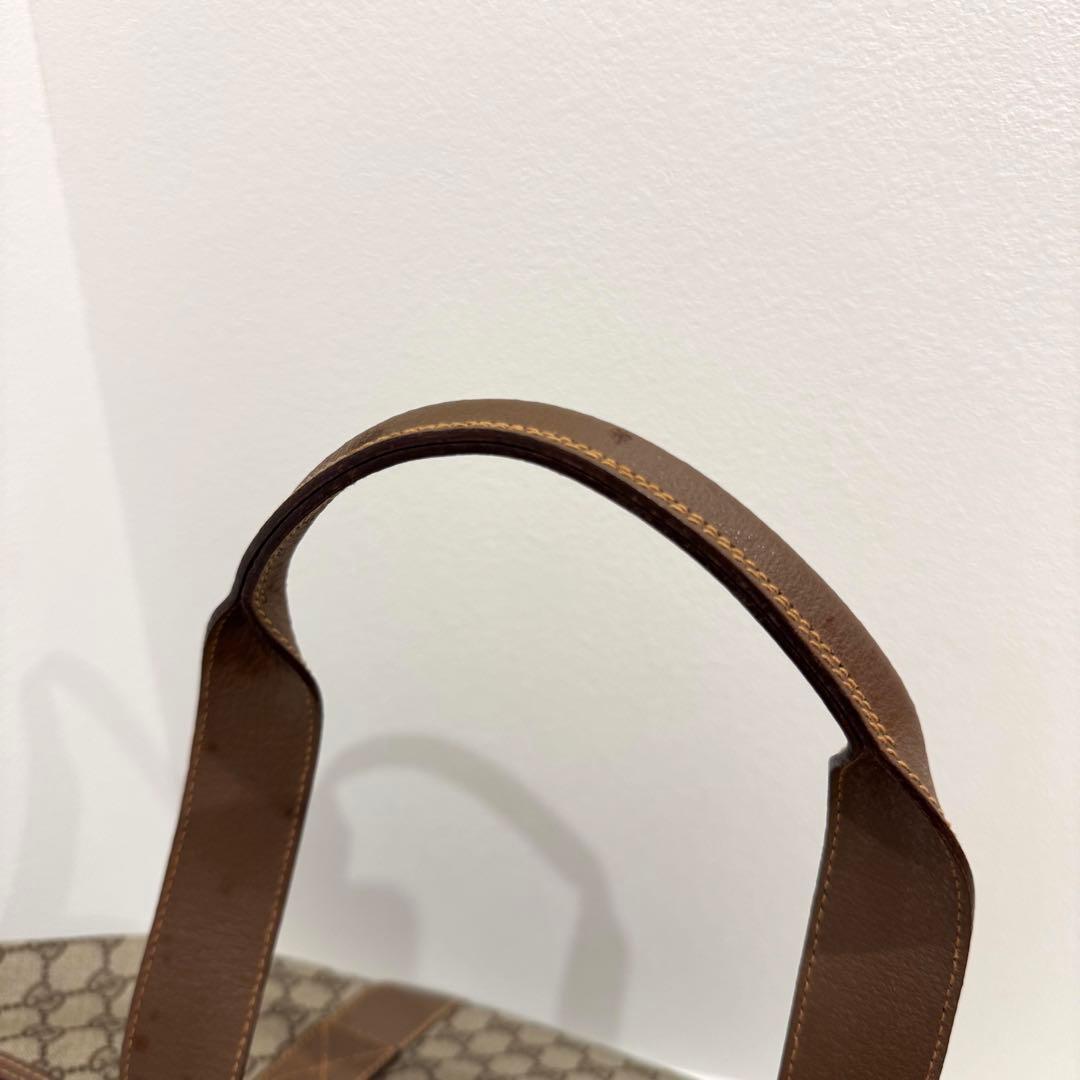 【美品】　GUCCI グッチ　GGボストンバッグ　ヴィンテージ　トート