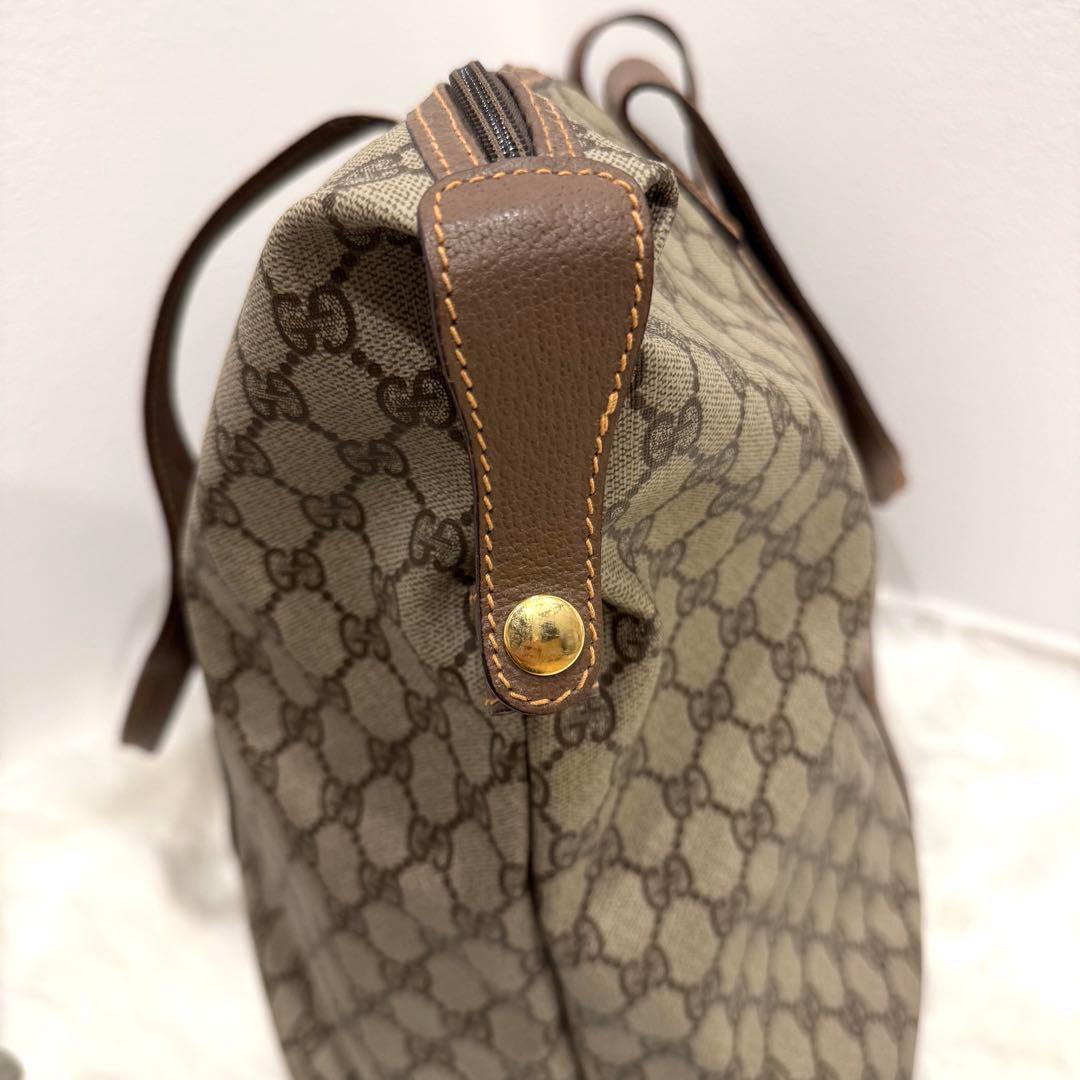 【美品】　GUCCI グッチ　GGボストンバッグ　ヴィンテージ　トート