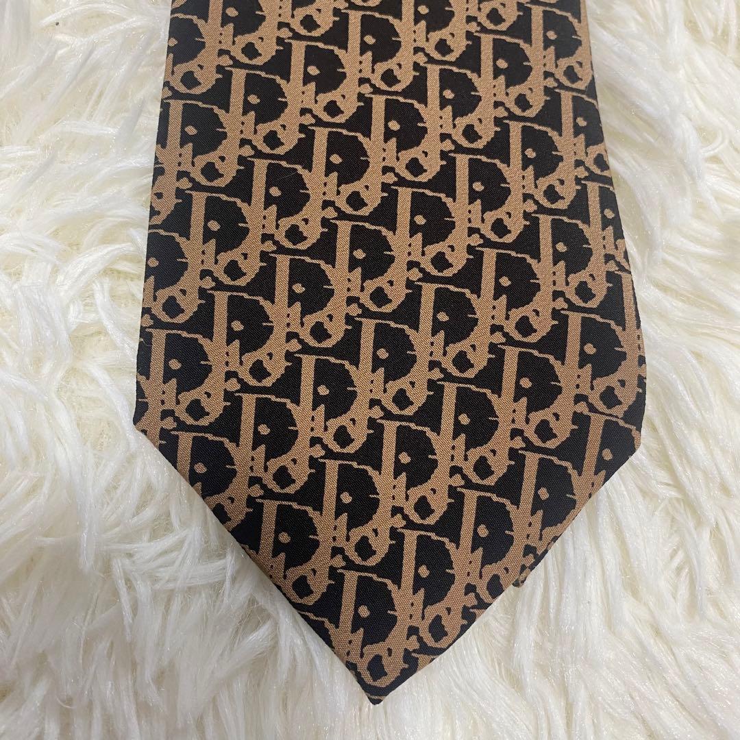 Christian Dior ネクタイ トロッター柄 シルク100% ディオール