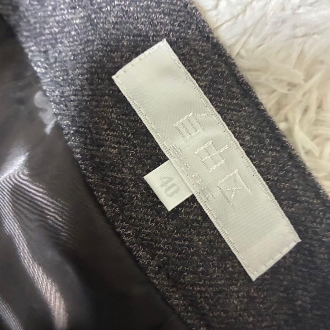 自由区 未使用タグ付 40 ブラウン系 ジャケット パンツ スーツ セットアップ