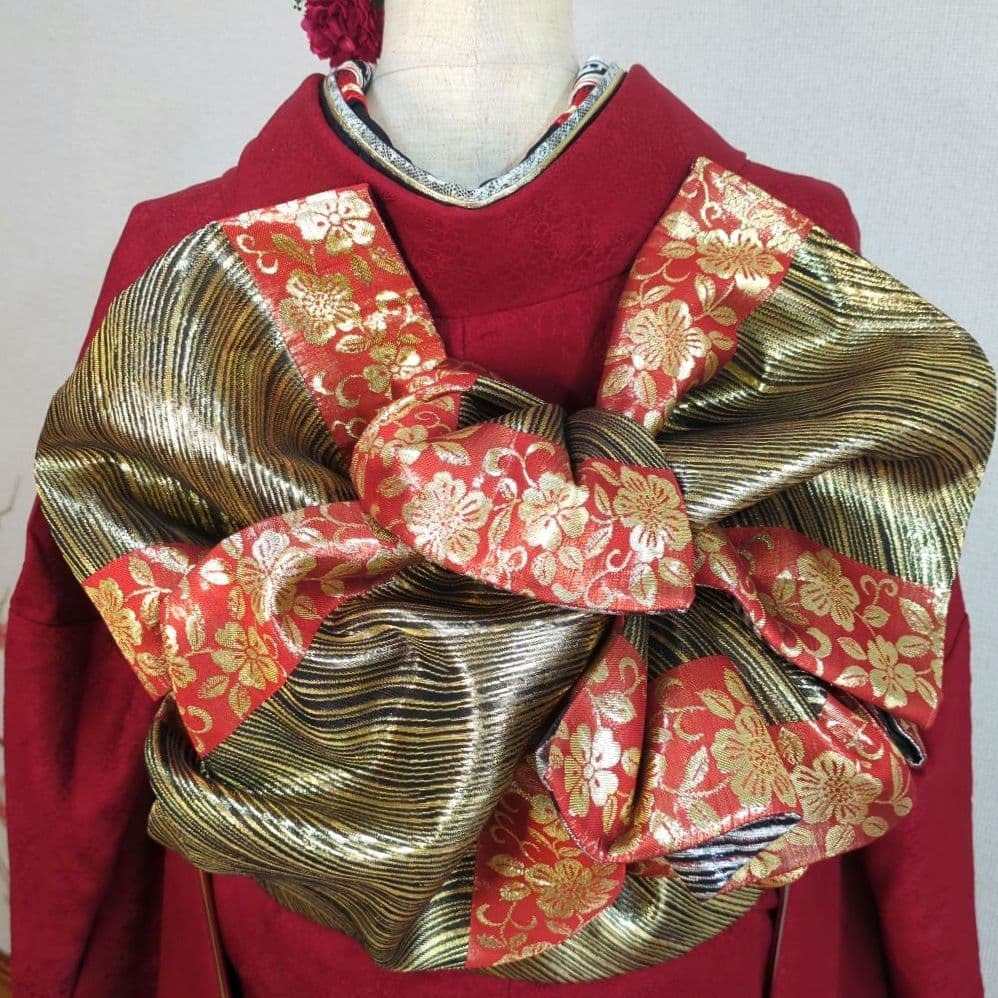 ♦翌日発送♦ 振袖 完全 フルセット 成人式 無地 正絹 赤