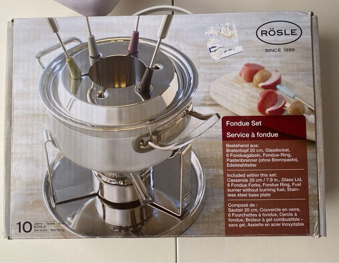 プロ仕様　高級調理メーカーRösle チーズフォンデュセット