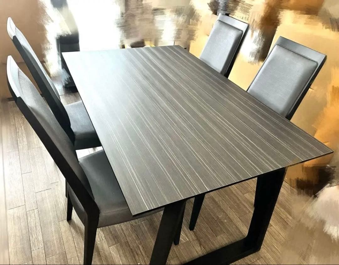 ①美品　カリモク　ダイニングテーブル