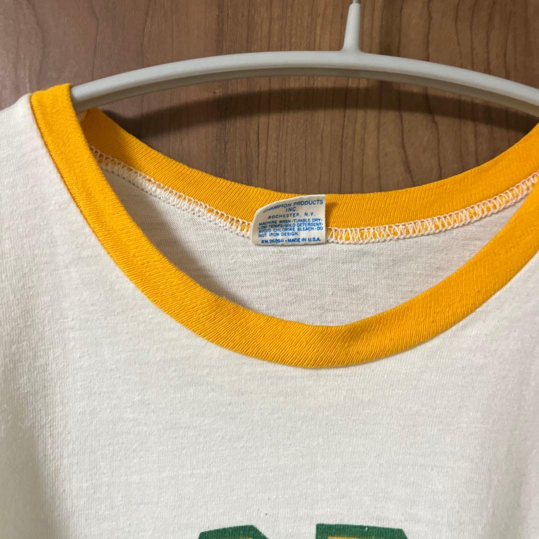 Champion 80s トリコタグTシャツ X-LARGE リンガー